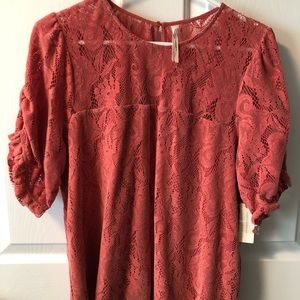 Anthropologie Knit Overlay Top with Matching Camisole